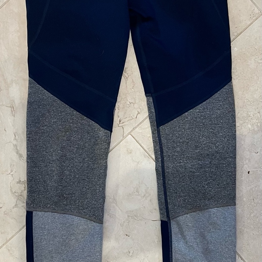 Athleta Girl Leggings - Navy and Gray